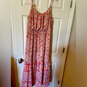 Multi floral maxi dress